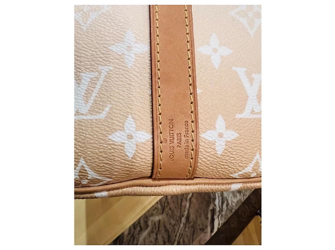 Louis Vuitton Speedy 25 Bandoulière Beige - vista 9