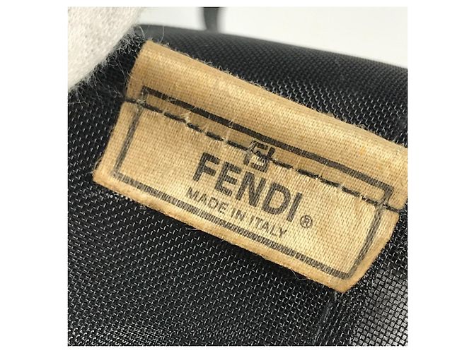 Fendi FF Logo Netz-Tote-Bag Schwarz - Ansicht 13