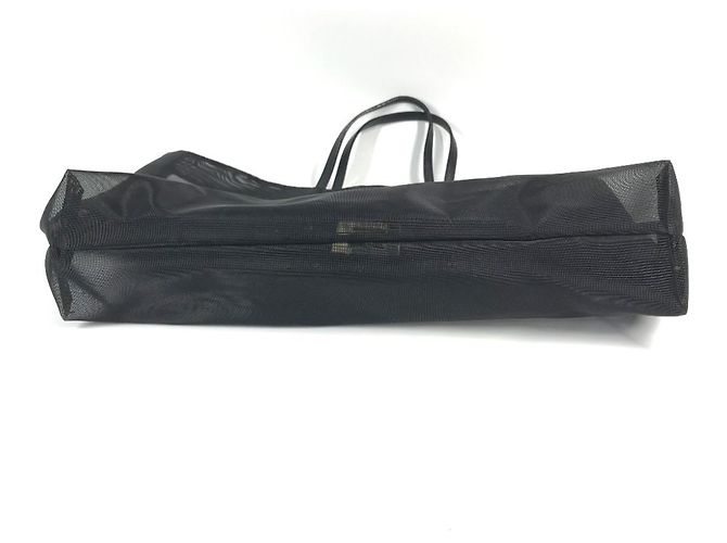 Fendi FF Logo Netz-Tote-Bag Schwarz - Ansicht 5