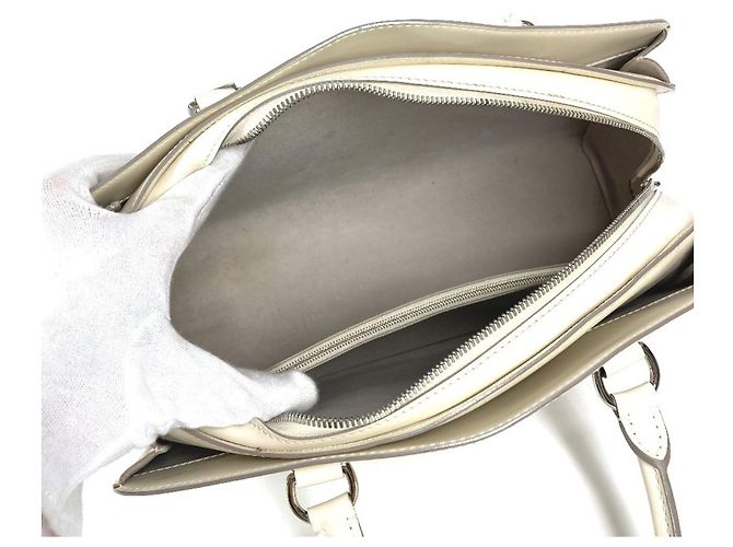 Borsa Tote Louis Vuitton Epi Pont Neuf PM Bianco Bianco sporco - vista 11
