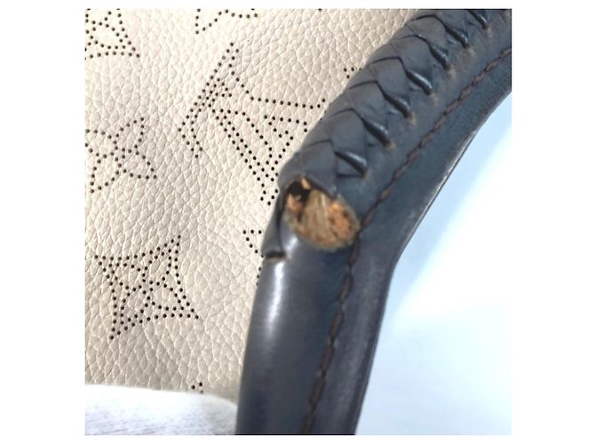 Borsa Tote Louis Vuitton Monogram Mahina Babylon PM Beige - vista 15