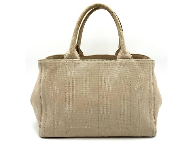 Prada Kanapa Bijou Perlen-Tote-Bag Beige Roh - Ansicht 7