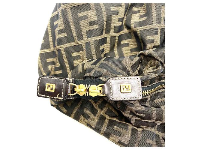 Borsa Boston Zucca Fendi Marrone - vista 11