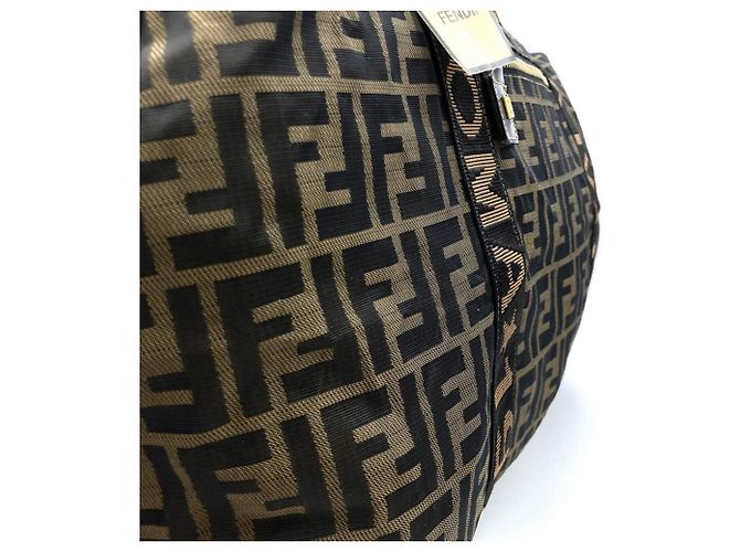 Borsa Boston Zucca Fendi Marrone - vista 3