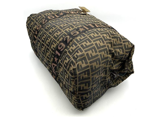 Borsa Boston Zucca Fendi Marrone - vista 4