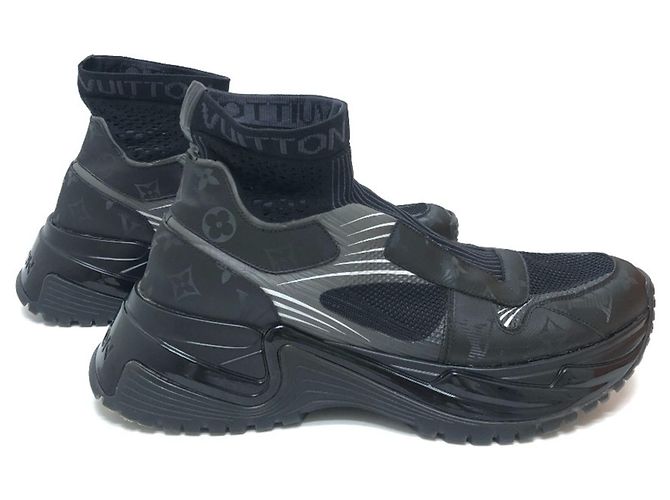 Sneaker in tessuto a calza Louis Vuitton Runaway Pulse Line Nero - vista 4