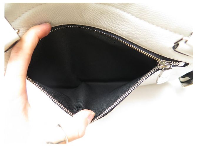 NUOVA BORSA MESSENGER LOUIS VUITTON OUTDOOR M30411 MONOGRAM ECLIPSE CON PATTA Bianco - vista 13