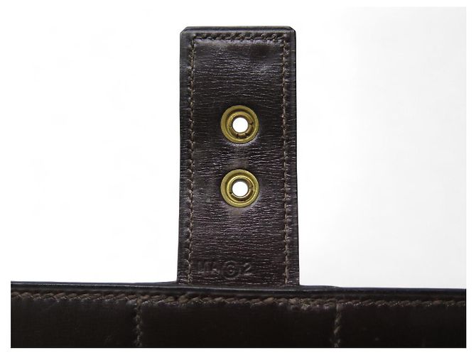 Hermès VINTAGE HERMES BOX LEATHER SHOULDER BAG BROWN - view 14