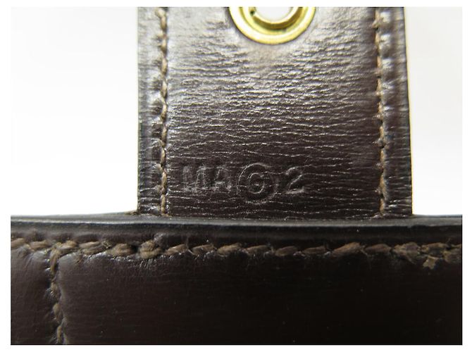 Hermès VINTAGE HERMES BOX LEATHER SHOULDER BAG BROWN - view 15