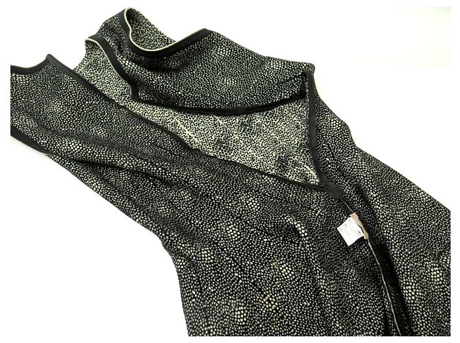 Alaïa Alaia Woll-Skaterkleid 38 Ecru mit schwarzen Punkten - Ansicht 4
