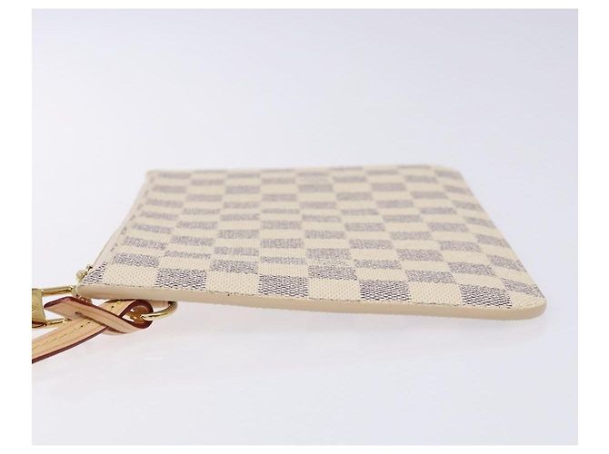 Pochette Damier MM Neverfull di Louis Vuitton Bianco - vista 4