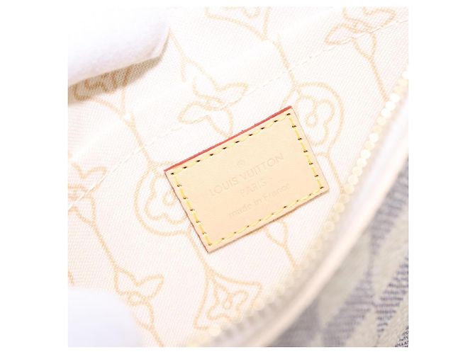 Pochette Damier MM Neverfull di Louis Vuitton Bianco - vista 6