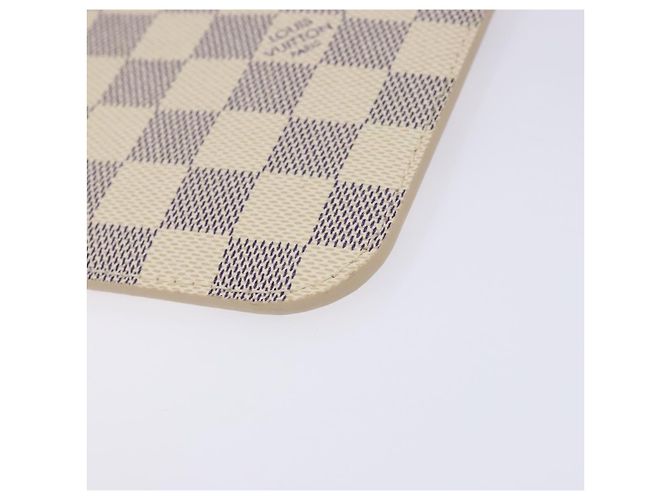 Pochette Damier MM Neverfull di Louis Vuitton Bianco - vista 7