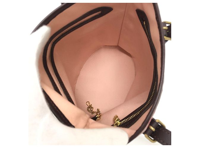 Borsa Mini Bucket PM Monogram Louis Vuitton con pochette Rosa Rosso Monogramma - vista 8