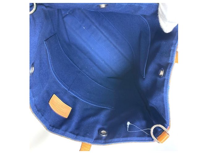 Louis Vuitton Monogram V-Line Cabas NS Tote Bag Braun Blau Monogramm - Ansicht 13