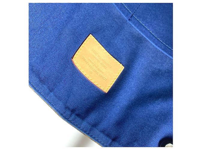 Louis Vuitton Monogram V-Line Cabas NS Tote Bag Braun Blau Monogramm - Ansicht 14