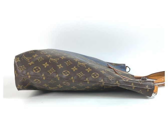 Louis Vuitton Monogram V-Line Cabas NS Tote Bag Braun Blau Monogramm - Ansicht 4