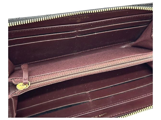 Chanel Coco Mark Matelassé Langbörse Schwarz - Ansicht 11