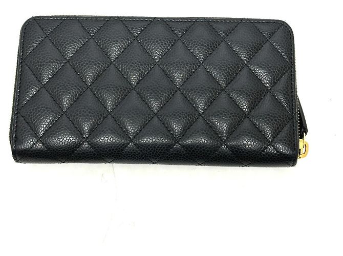 Chanel Coco Mark Matelassé Langbörse Schwarz - Ansicht 2
