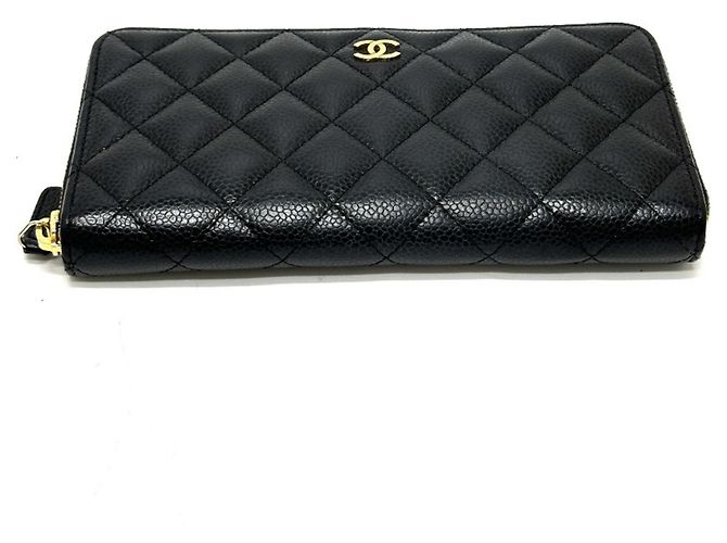 Chanel Coco Mark Matelassé Langbörse Schwarz - Ansicht 3