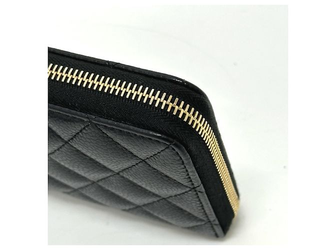 Chanel Coco Mark Matelassé Langbörse Schwarz - Ansicht 8