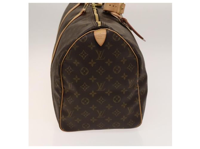 Borsa Keepall Louis Vuitton in tela Monogram 50 Marrone - vista 4