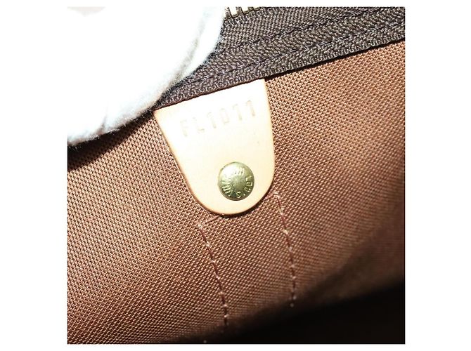 Borsa Keepall Louis Vuitton in tela Monogram 50 Marrone - vista 6