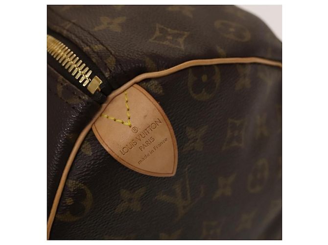 Borsa Keepall Louis Vuitton in tela Monogram 50 Marrone - vista 7