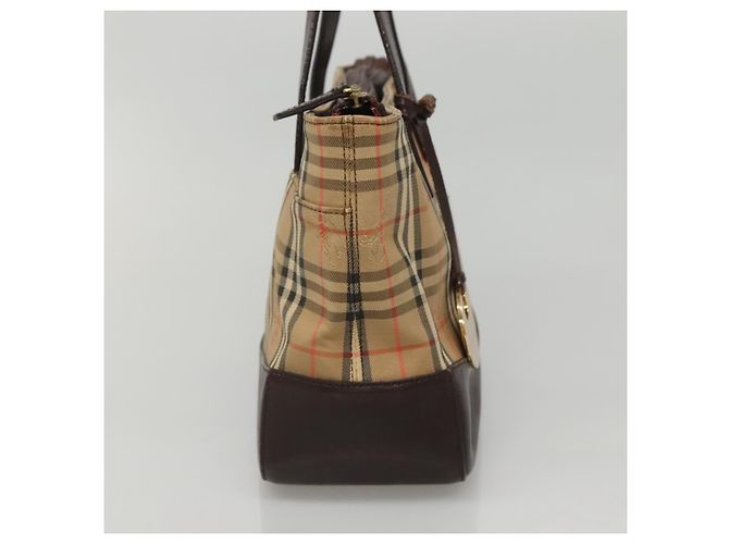 Burberry Nova Check Tote canvas check pattern Beige - view 3