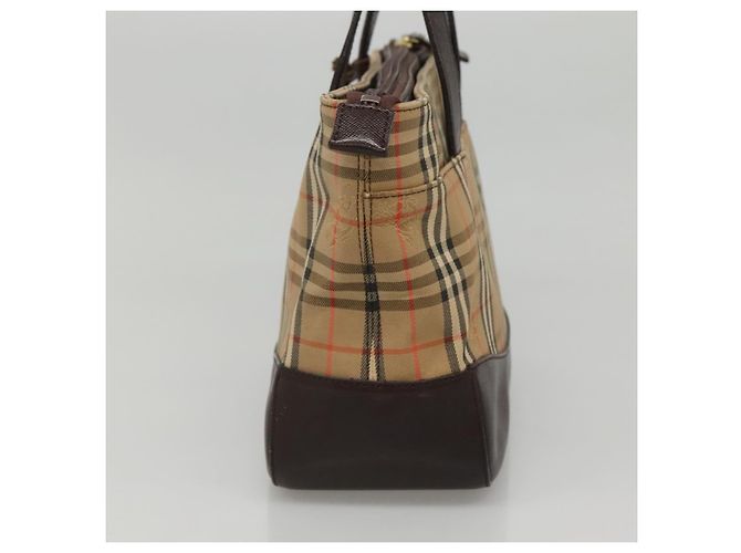 Burberry Nova Check Tote canvas check pattern Beige - view 4