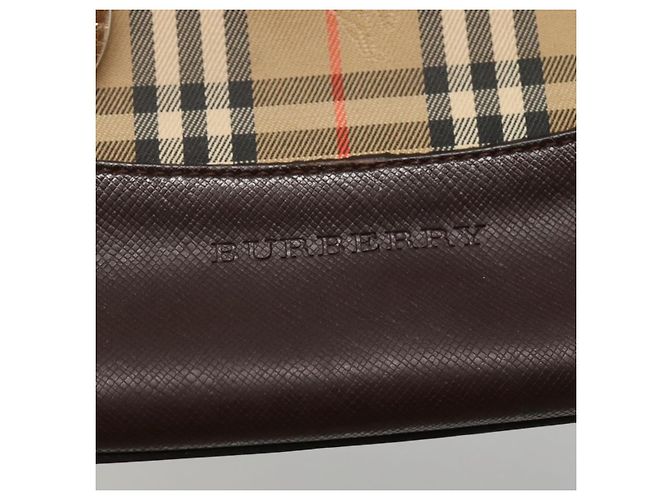 Burberry Nova Check Tote canvas check pattern Beige - view 6