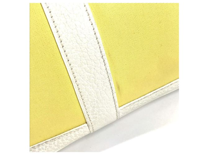 Borsa Tote TPM Garden Party di Hermès Bianco Giallo - vista 11