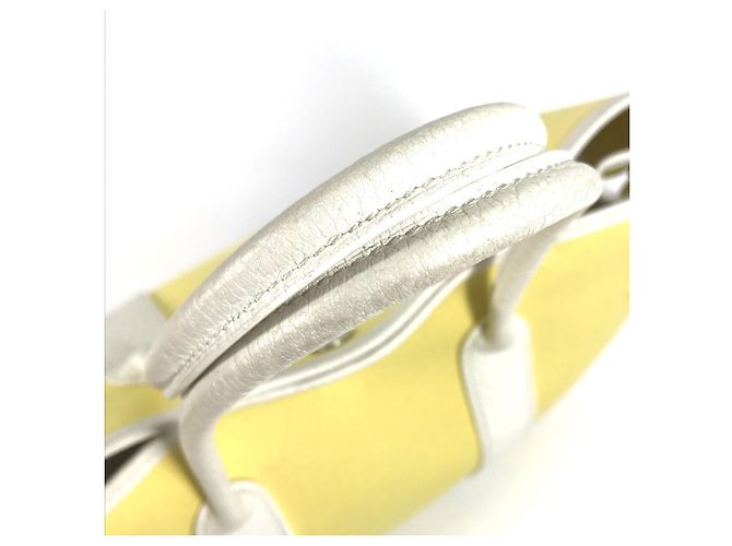 Borsa Tote TPM Garden Party di Hermès Bianco Giallo - vista 13