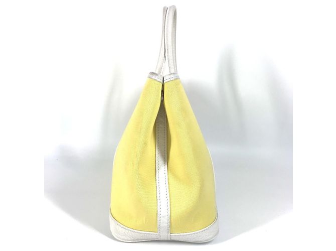 Borsa Tote TPM Garden Party di Hermès Bianco Giallo - vista 3