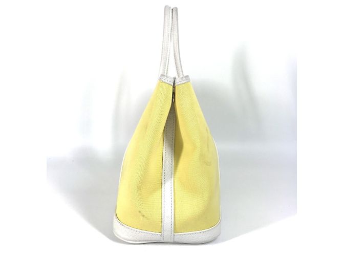 Borsa Tote TPM Garden Party di Hermès Bianco Giallo - vista 4