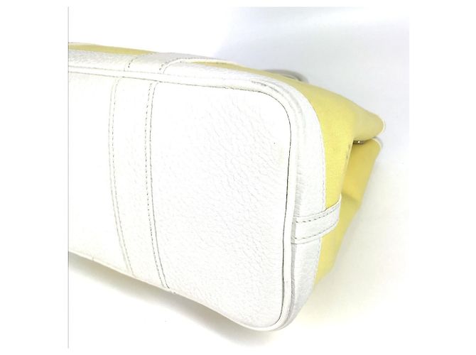 Borsa Tote TPM Garden Party di Hermès Bianco Giallo - vista 6