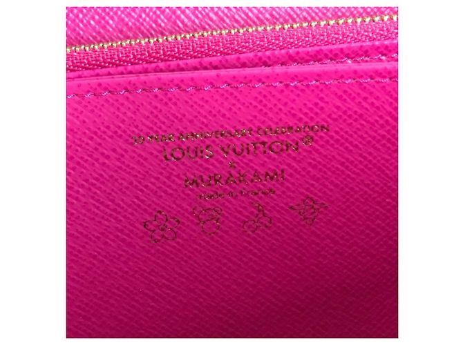 Cartera Zippy Monogram Takashi Murakami Louis Vuitton Castaño Multicolor Monograma - vista 12