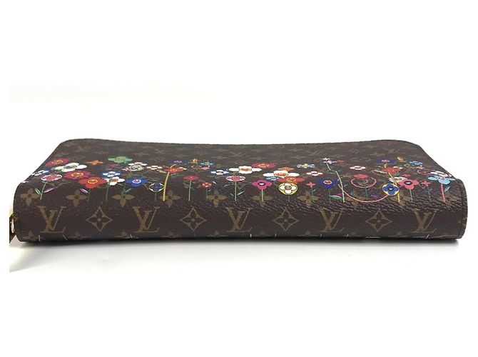 Cartera Zippy Monogram Takashi Murakami Louis Vuitton Castaño Multicolor Monograma - vista 5