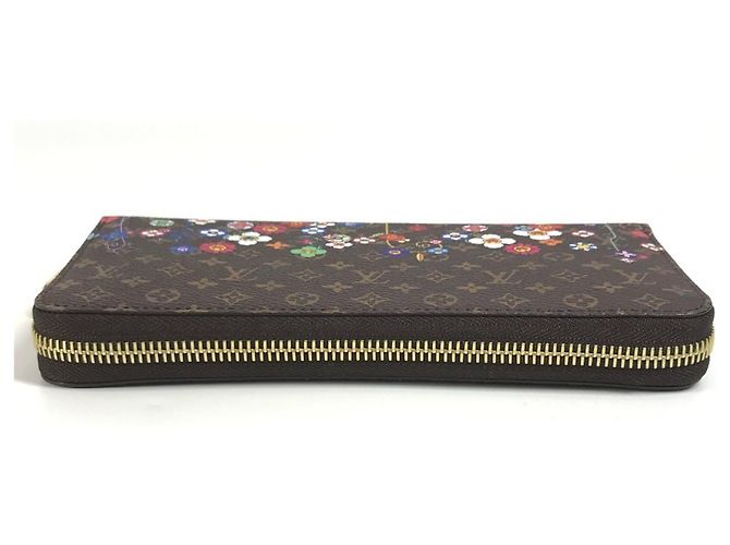 Cartera Zippy Monogram Takashi Murakami Louis Vuitton Castaño Multicolor Monograma - vista 6