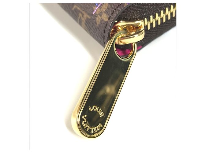 Cartera Zippy Monogram Takashi Murakami Louis Vuitton Castaño Multicolor Monograma - vista 9
