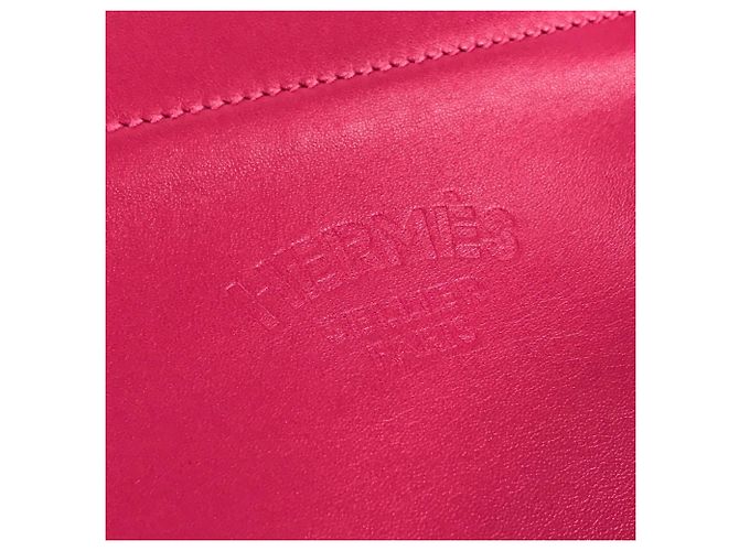 Hermès Bicolor Mini Pochette Aline Schultertasche Pink Rot - Ansicht 10