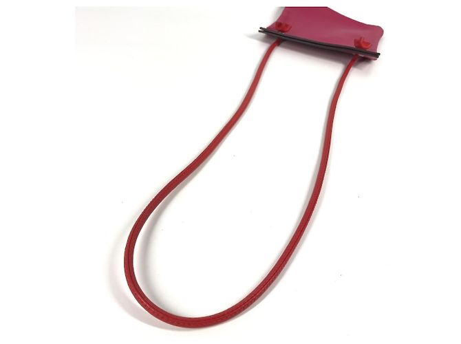 Hermès Bicolor Mini Pochette Aline Schultertasche Pink Rot - Ansicht 11