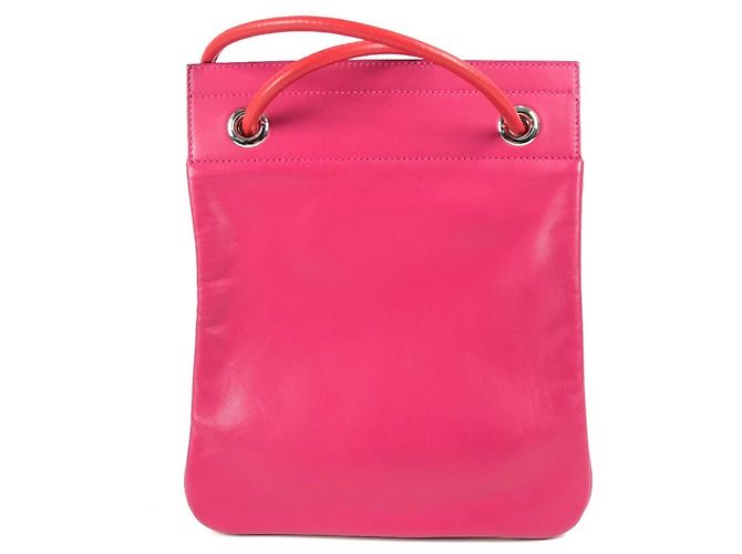 Hermès Bicolor Mini Pochette Aline Schultertasche Pink Rot - Ansicht 2