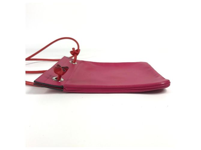 Hermès Bicolor Mini Pochette Aline Schultertasche Pink Rot - Ansicht 3