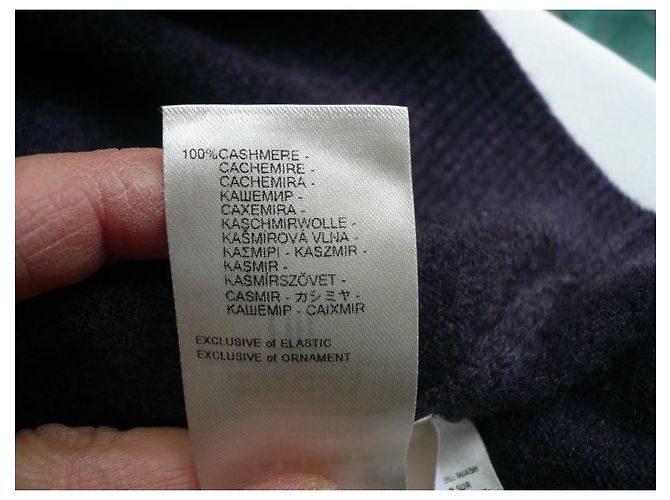 Autre Marque FALCONERI Rundhals-Pullover aus dunkelviolettem Kaschmir TM Neuzustand - Ansicht 4