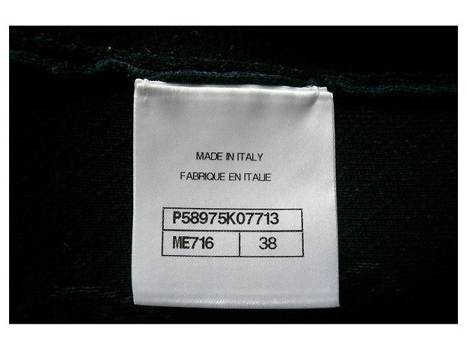 CHANEL Zip-Jacke Camelia Teddy Marine Größe 38 FR Marineblau - Ansicht 6