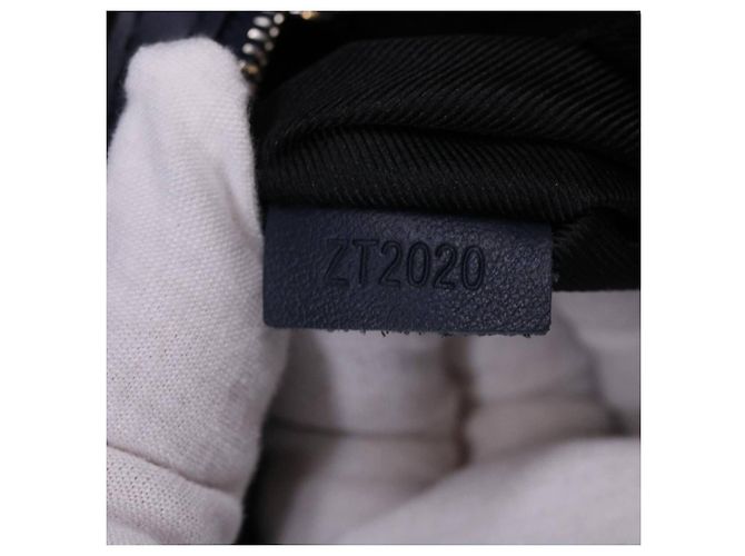 Borsa Keepall Bandoulière Louis Vuitton Monogramma Tappezzeria Canvas 50 Blu navy - vista 6