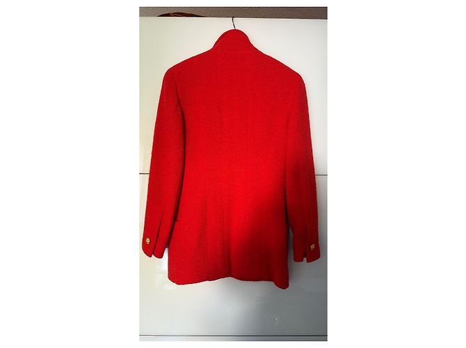 Chanel Tweedjacke rot - Ansicht 4