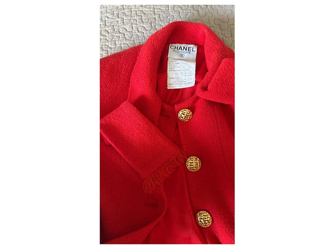 Chanel Tweedjacke rot - Ansicht 5