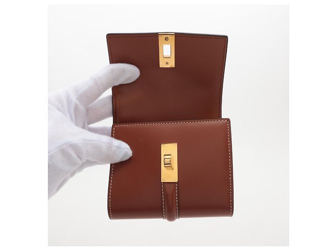 Céline Celine 16 Trifold Wallet Leather Small Brown - view 3